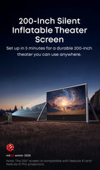 soundcore Nebula 200-Inch Silent Inflatable Projector Screen