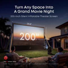 soundcore Nebula 200-Inch Silent Inflatable Projector Screen