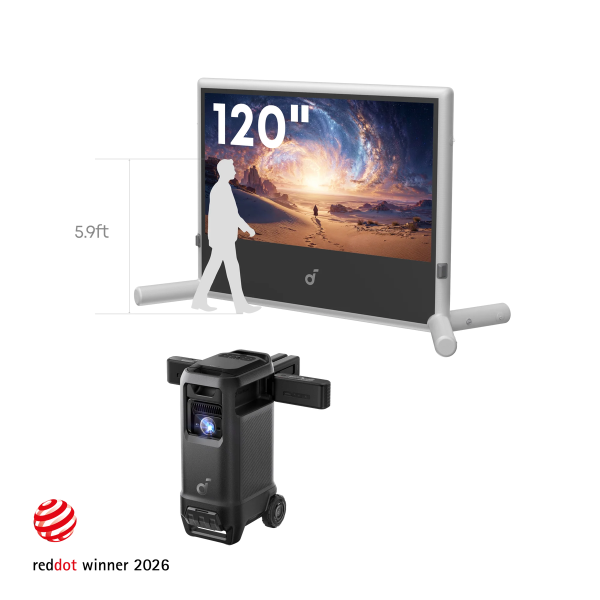 soundcore Nebula X1 Pro 4K Projector | World's First Mobile Theater Station