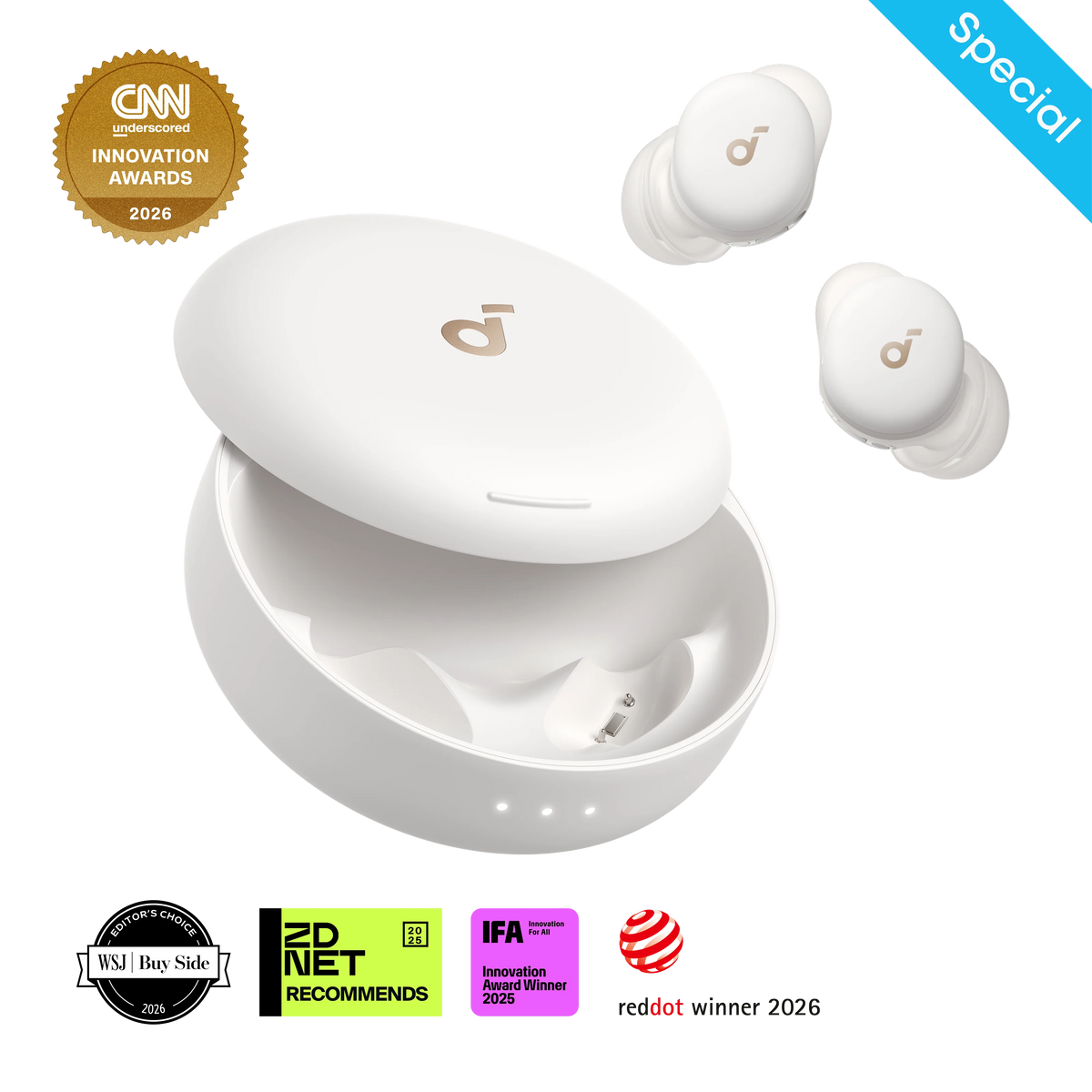 soundcore Sleep A30 Special / Sleep A30 | The World's First Sleep Earbuds with a Triple Noise Reduction System